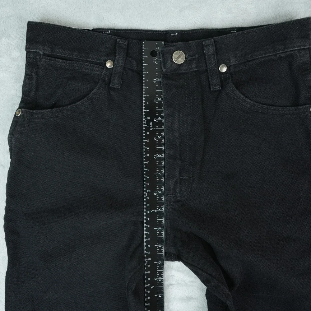 Wrangler Slim Fit Jeans Mens 29x30 Black‎ Silver Edition Western Cowboy Rodeo